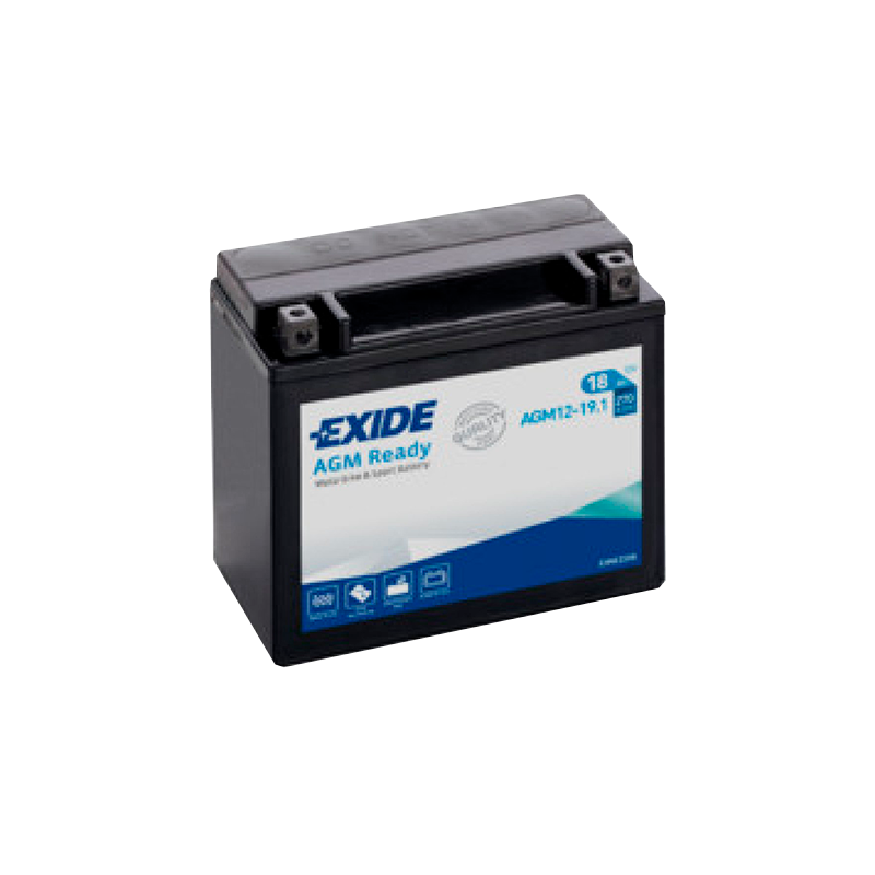 Batería Exide AGM12-19.1 Moto AGM Ready 12 V 18 Ah
