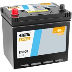 Batería Exide EB605 Excell 12 V 60 Ah