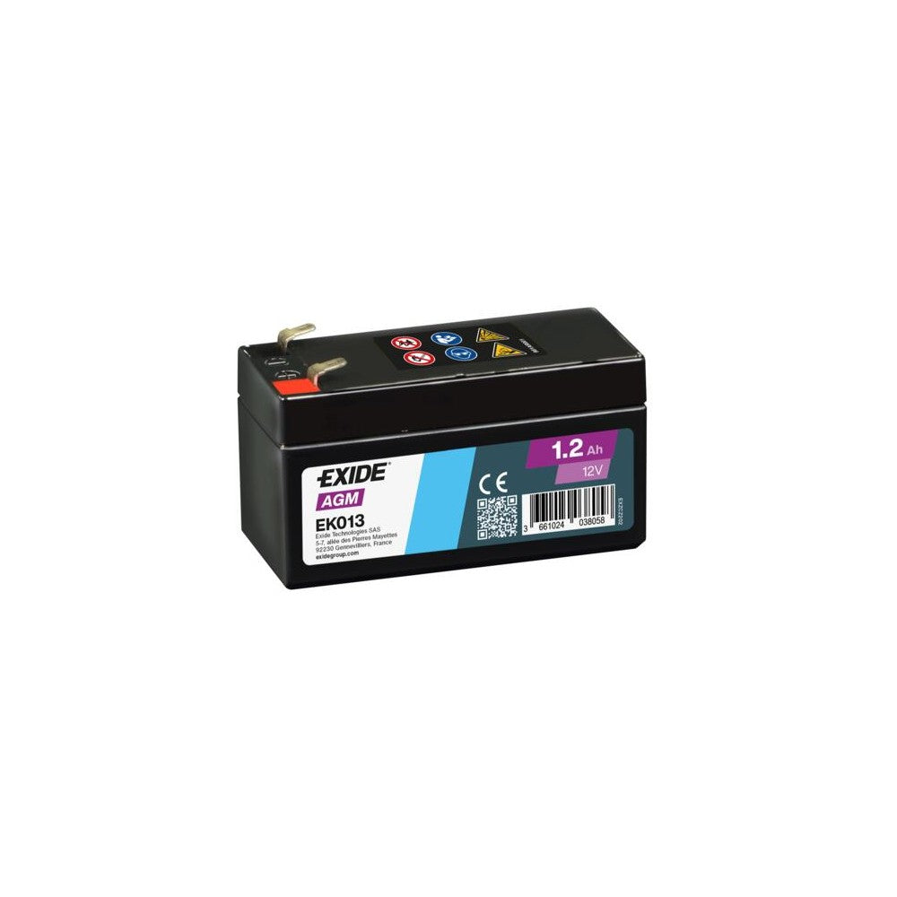 Batería Exide EK013 Auxiliar AGM 12 V 1,2 Ah