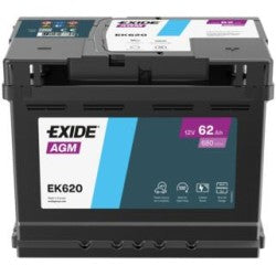 Batería Exide EK620 AGM Start-Stop 12 V 62 Ah