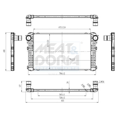Intercooler MEAT & DORIA 995095
