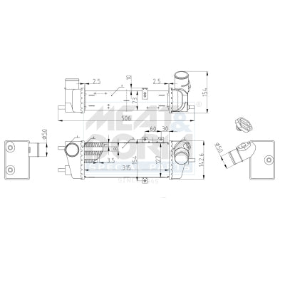 Intercooler MEAT & DORIA 995127