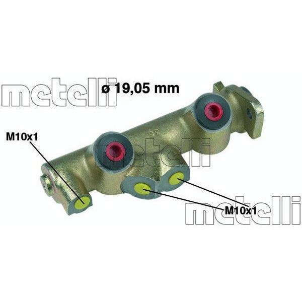 Bomba principal de freno METELLI para RENAULT 4 I 1.0 1985–1993 - OEM 7700660977