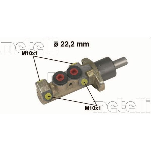Bomba principal de freno METELLI para CITROEN Evasion MPV / Space wagon / Synergie 1.8 1997–2002 - OEM 460196