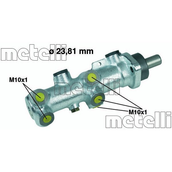 Bomba principal de freno METELLI para CITROEN HCV Jumper I Bus / Relay 1.9 D 1999–2002 - OEM 4601E5
