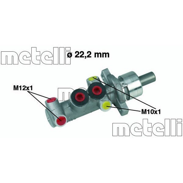 Bomba principal de freno METELLI para NISSAN LCV Kubistar Van 1.2 2003 - OEM 4601000QAL