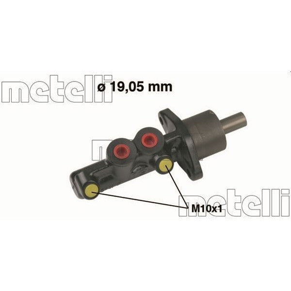 Bomba principal de freno METELLI para RENAULT Clio I / Lutecia 1.8 1990–1996 - OEM 7700804898