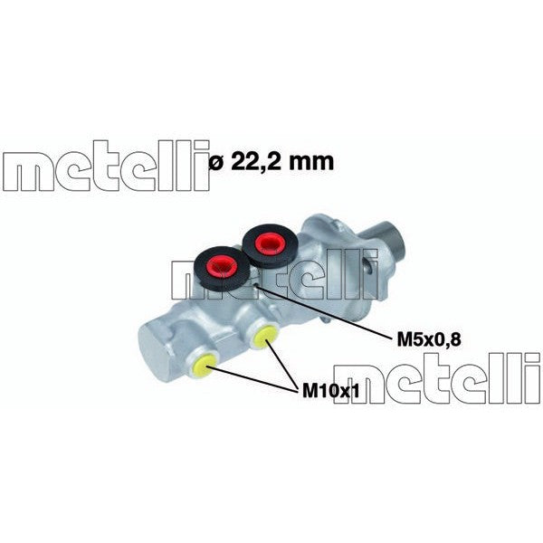 Bomba principal de freno METELLI para CITROEN C2 1.1 2003–2012 - OEM 4601R6