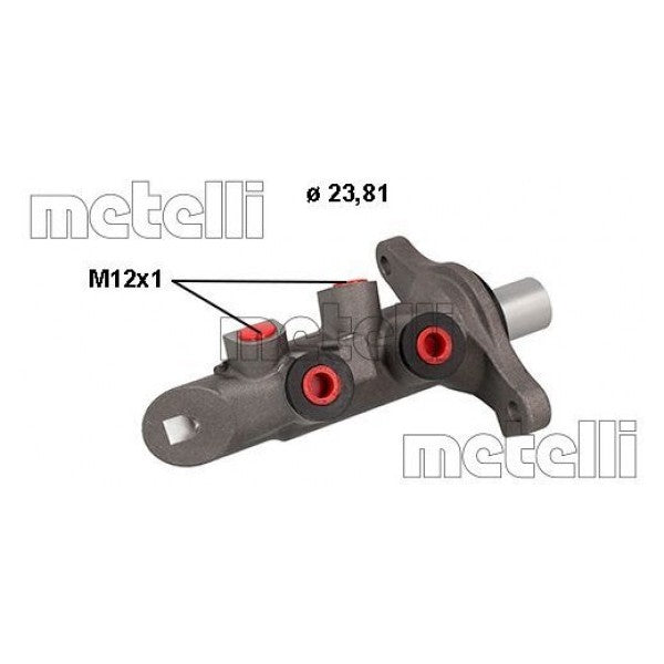 Bomba principal de freno METELLI para RENAULT Grand Scenic III 1.2 TCe 2012–2016 - OEM 460115826R