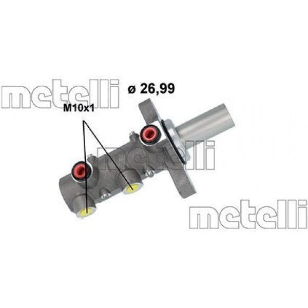Bomba principal de freno METELLI para CITROEN HCV Jumper III Bus / Relay 2.0 BlueHDi 110 2015–2019 - OEM 1612441480