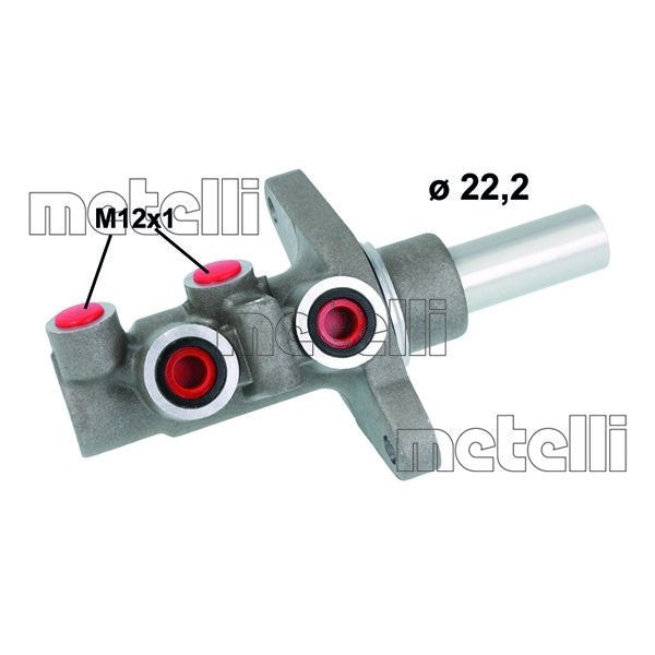 Bomba principal de freno METELLI para TOYOTA Yaris III / Vitz 1.0 2010–2020 - OEM 4720109650