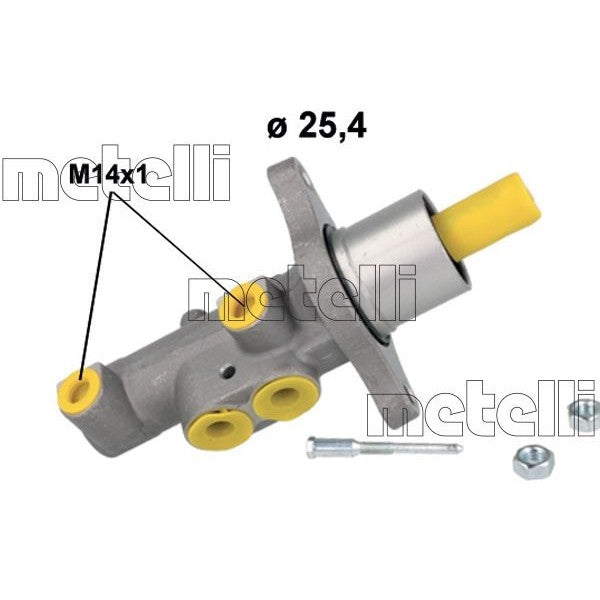 Bomba principal de freno METELLI para FORD C-Max I 1.6 2007–2010 - OEM 1568847
