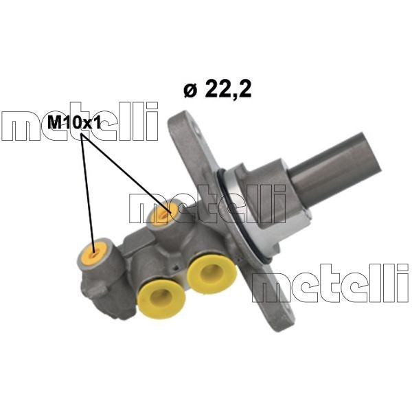 Bomba principal de freno METELLI para LANCIA Ypsilon II 0.9 CNG 2014 - OEM 77365948