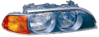 Faro delantero — BMW E39 (desde 1995) — Configuración: Faro regulación eléctrica con intermitente, acabado amarillo - derecho