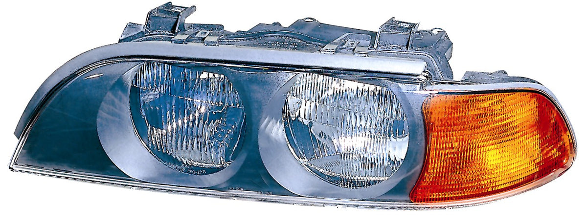 Faro delantero — BMW E39 (desde 1995) — Configuración: Faro regulación eléctrica con intermitente, acabado amarillo -…