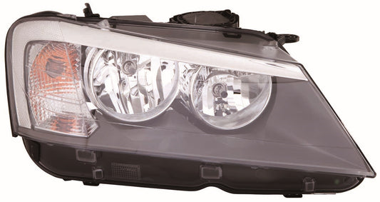 💡 Faro delantero — BMW X3 (desde 2011) — Faro regulación eléctrica con motor interior, acabado negro (H7/H7)
