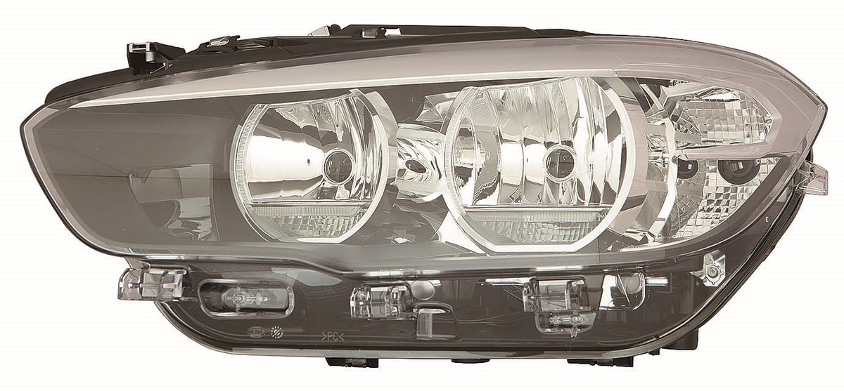 Faro con regulación eléctrica y motor interior negro (H7/H7/LED) — BMW SERIE 1 F20/F21 (desde 2015) — izquierdo