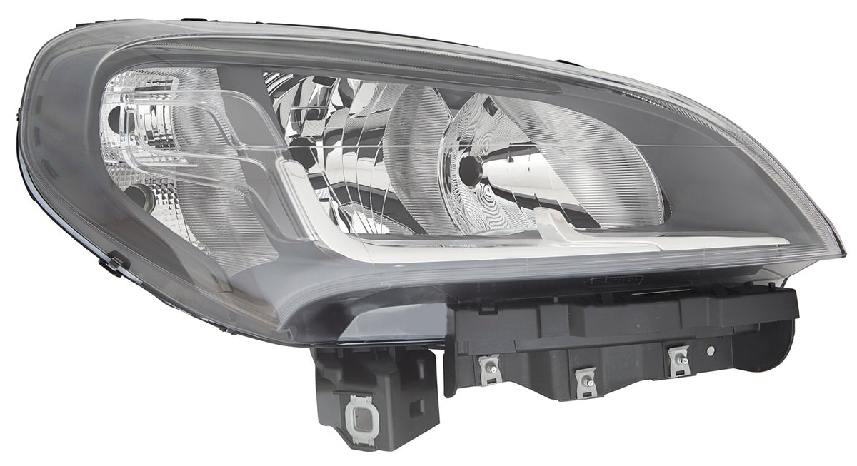 Faro con regulación eléctrica y motor interior gris oscuro (H7/H7/WY21W/W21W) — FIAT DOBLÒ (desde 2015) — derecho