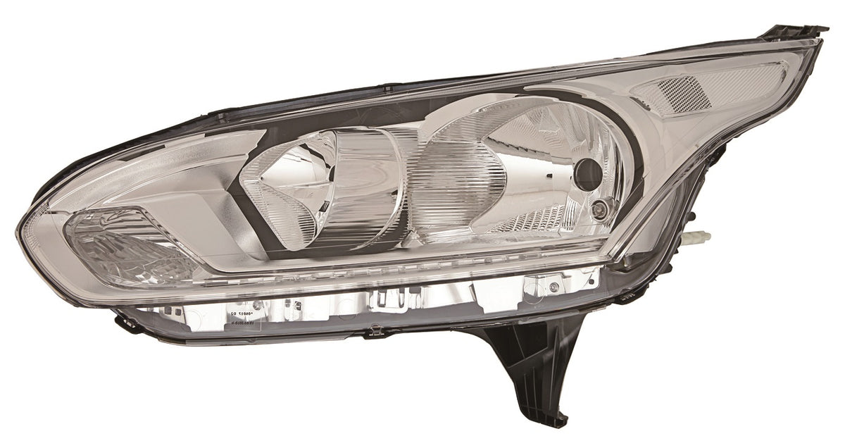 Faro con regulación eléctrica, acabado blanco con motor de regulación (H15/H7/PWY24W/W5) — FORD TRANSIT CONNECT (desde 2015) — izquierdo