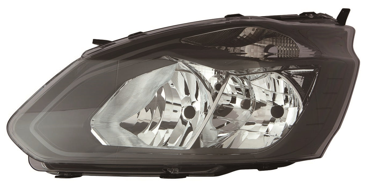 Faro con regulación eléctrica y motor interior negro (H7/H15/PY21W/W5W) — FORD TRANSIT CUSTOM (desde 2013) — izquierdo