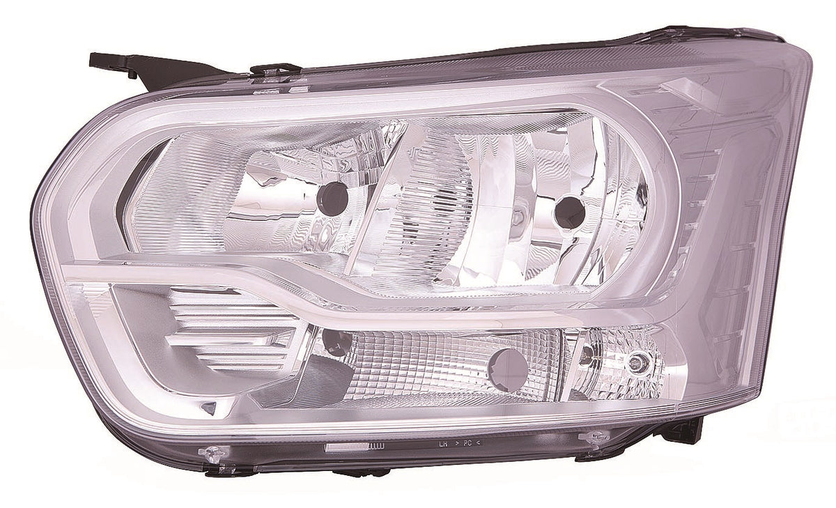 Faro con regulación eléctrica y motor (H7/H15) — FORD TRANSIT (desde 2014) — derecho
