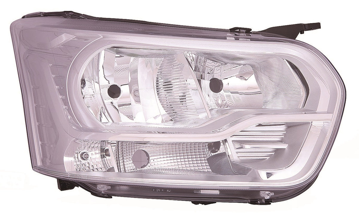 Faro con regulación eléctrica y motor (H7/H15) — FORD TRANSIT (desde 2014) — izquierdo
