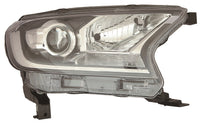 Faro con regulación manual/eléctrica interior negro (H11/HB3/P21W/W5W) — FORD RANGER (desde 2016) — derecho