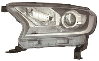 Faro con regulación manual/eléctrica interior negro (H11/HB3/P21W/W5W) — FORD RANGER (desde 2016) — izquierdo