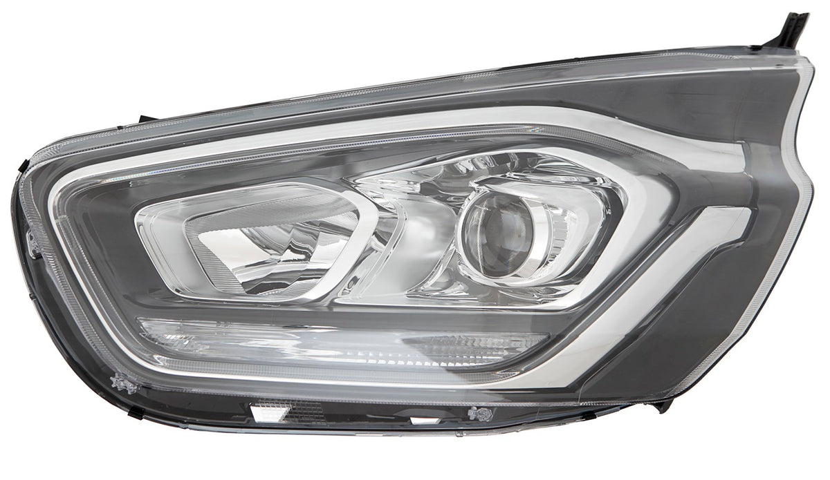 Faro con regulación eléctrica y motor (H7/H1/PY21W/LED) — FORD TRANSIT CUSTOM (desde 01/2018) — izquierdo