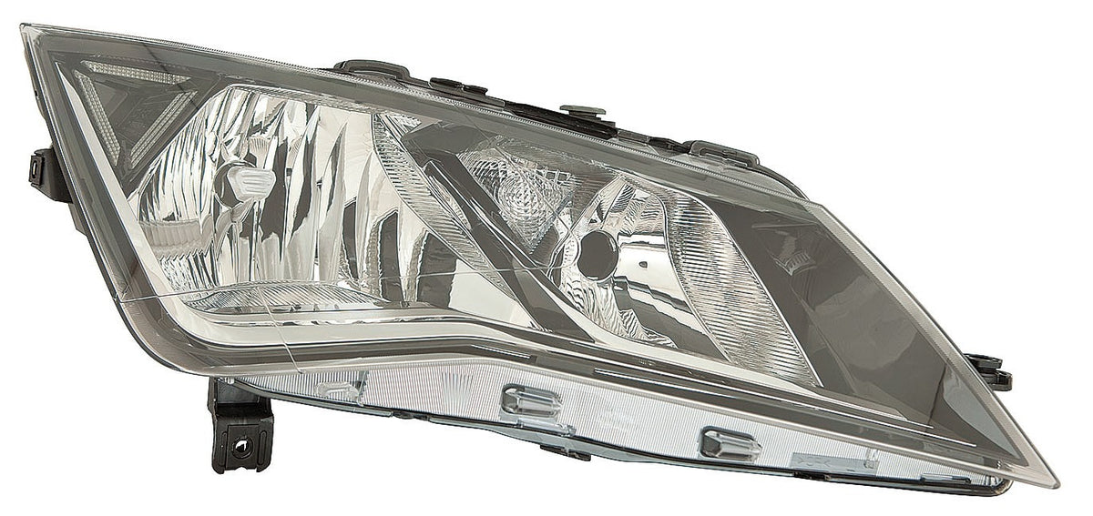 Faro con regulación eléctrica y motor (H7/H7/PY21W/LED) — SEAT LEON (desde 01/2017) — derecho