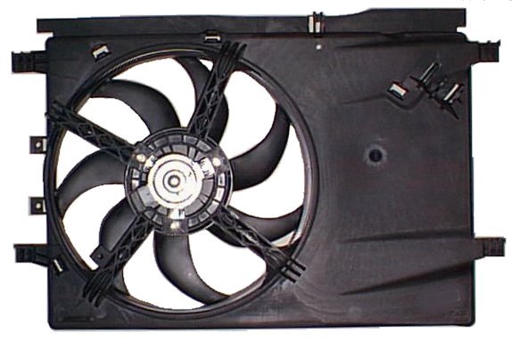 Electroventilador del radiador — FIAT GRANDE PUNTO / OPEL CORSA 1.0/1.2/1.4 (desde 2005)