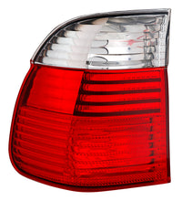 Piloto trasero sección exterior, acabado blanco/rojo (familiar) — BMW E39 (desde 10/2000) — izquierdo
