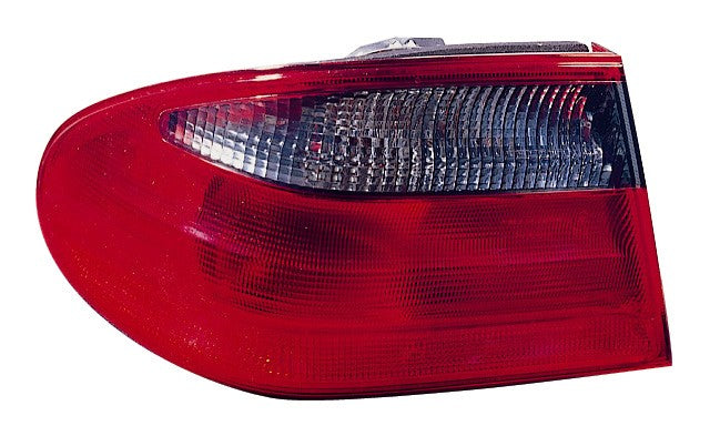 Piloto trasero (sección exterior ahumado/rojo) — MERCEDES W210 (desde 1999) — izquierdo