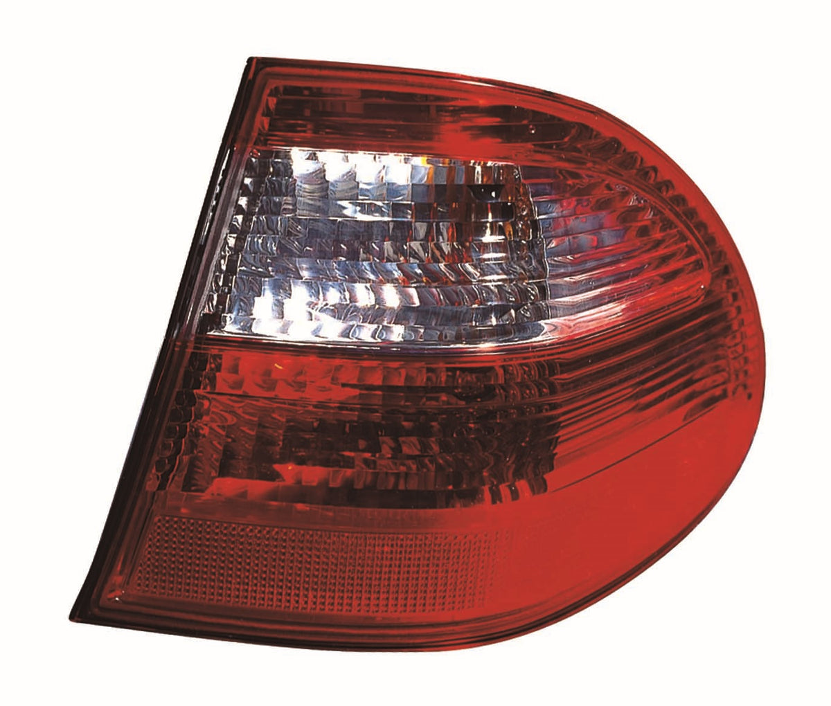 Piloto trasero (acabado rojo/blanco CLA/ELEG/familiar) — MERCEDES W211 (desde 2002) — derecho