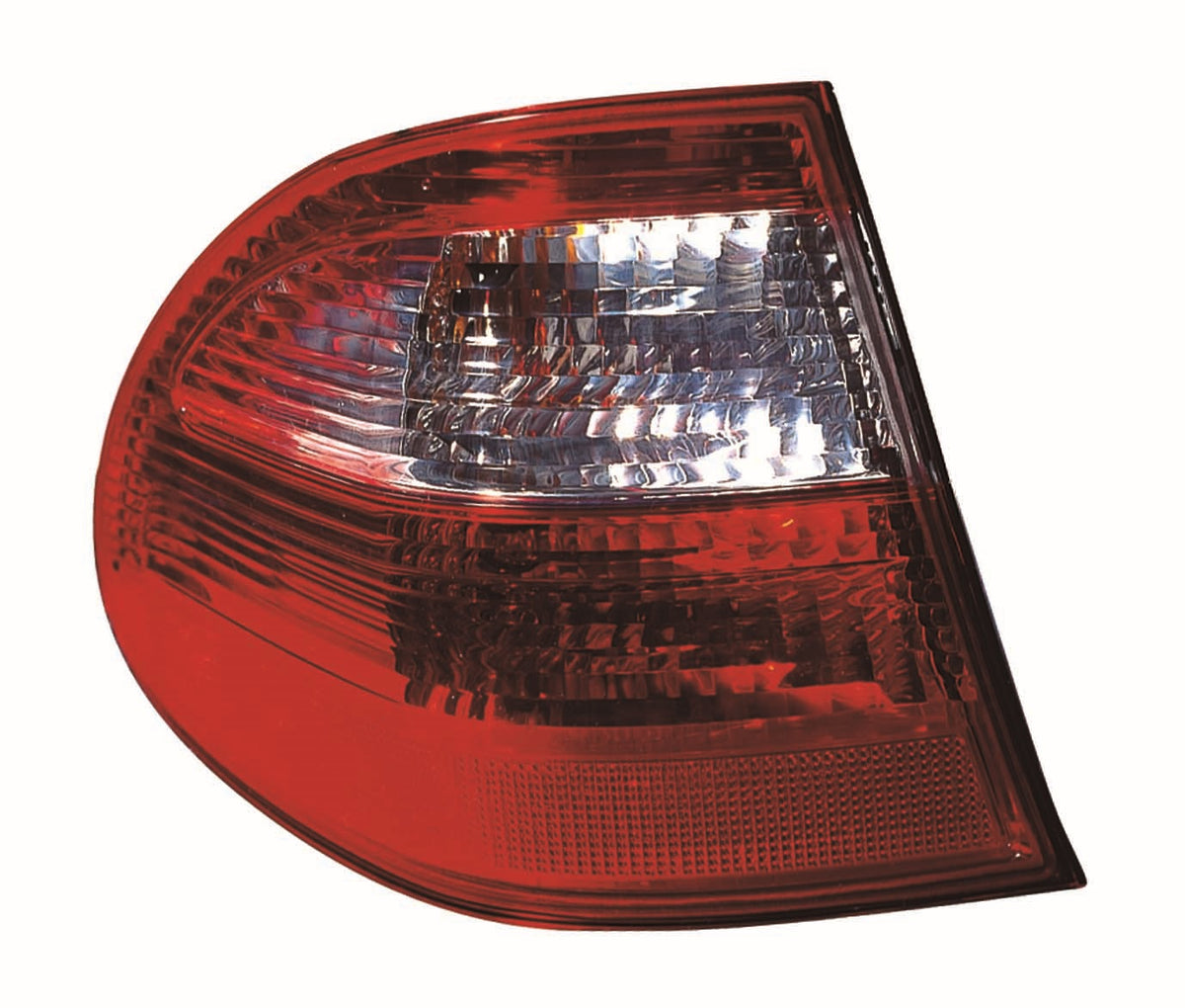Piloto trasero (acabado rojo/blanco CLA/ELEG/familiar) — MERCEDES W211 (desde 2002) — izquierdo