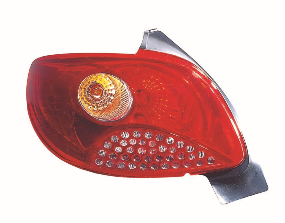 Piloto trasero (acabado rojo/amarillo) — derecho — PEUGEOT 206+ (desde 2009) — derecho