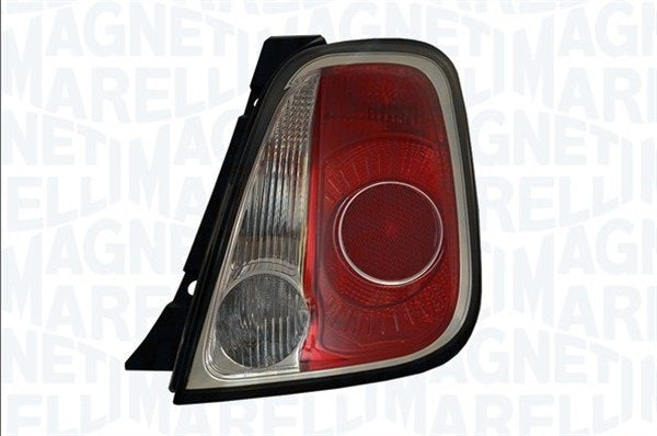 Piloto trasero con marcha atrás, acabado rojo/oscuro sin antiniebla Magneti Marelli — FIAT 500 (desde 2010)