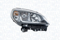 Faro con regulación eléctrica interior negro (H7/H7/PY21W/W21W) — Magneti Marelli — FIAT DOBLÒ (desde 2015) — derecho