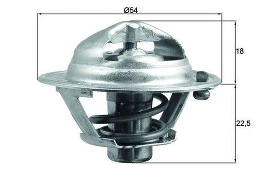 Termostato, refrigerante MAHLE TX 166 85D