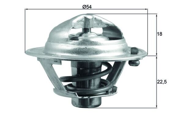 Termostato, refrigerante MAHLE TX 166 85D