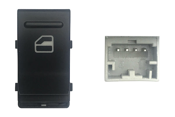 Interruptor de elevalunas delantero — VOLKSWAGEN TRANSPORTER (desde 2003) — derecho - derecho