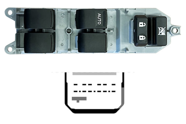 Mando de elevalunas para TOYOTA YARIS (desde 01/2005) - Izquierdo