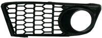 Rejilla del parachoques delantero, acabado negro con orificio para faro (versión PACK M) — BMW S/1 F20/F21 (desde 2012) - izquierdo