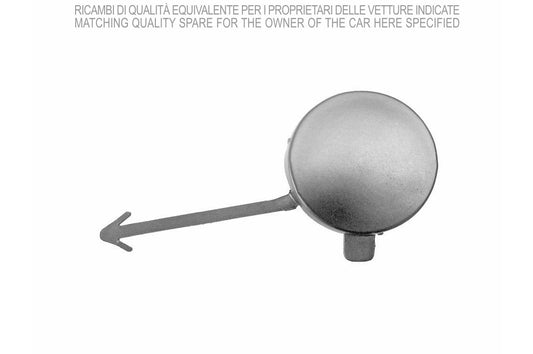 Tapa del gancho de remolque del parachoques delantero para pintar — CITROËN C3 (desde 04/2013)