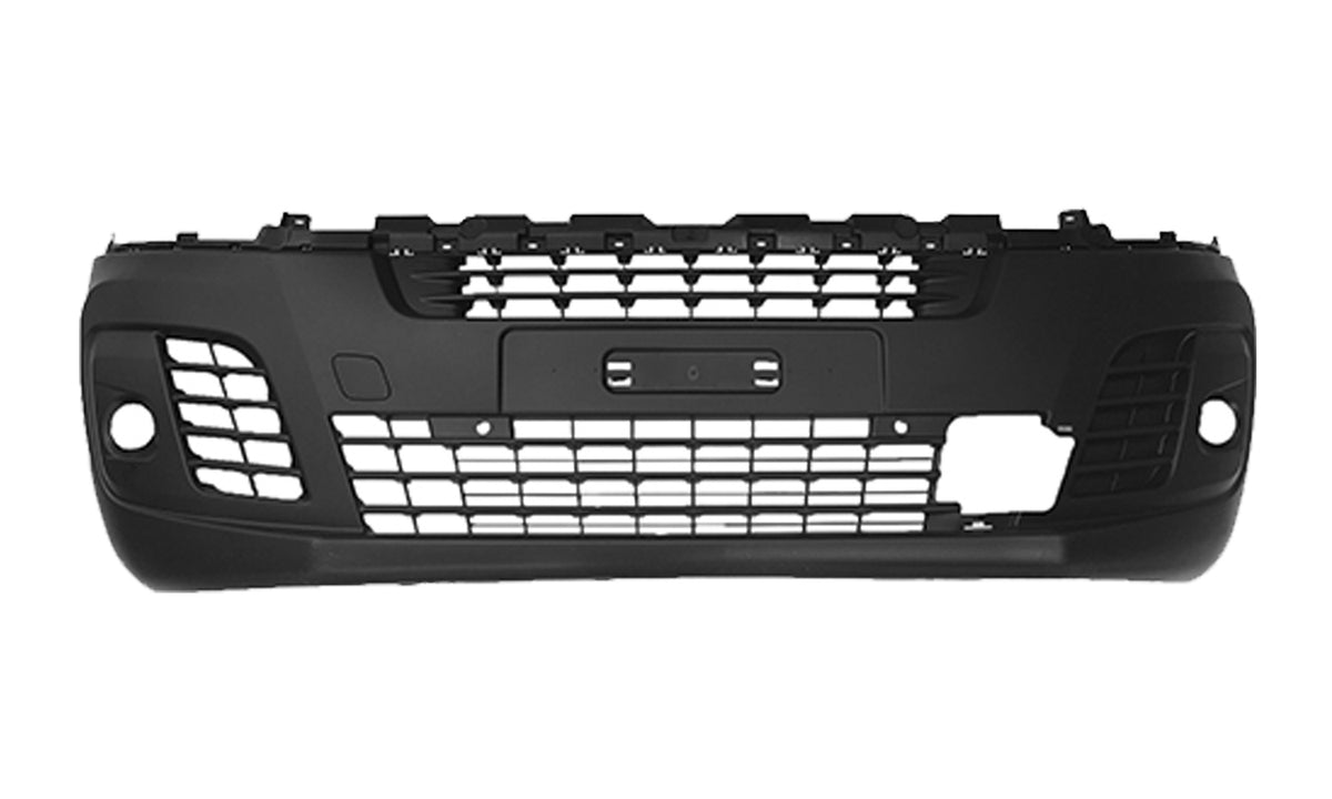 Parachoques delantero negro con orificios para faros y sensor de obstáculos — CITROËN JUMPY/EXP (desde 2016)