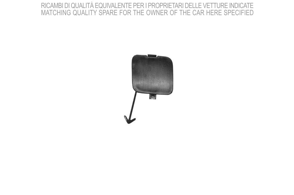 Tapa del gancho de remolque del parachoques delantero para pintar — FIAT PANDA (desde 2003)