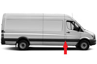 Moldura lateral con orificio para intermitente — MERCEDES SPRINTER / VOLKSWAGEN CRAFTER (desde 2006) - derecho