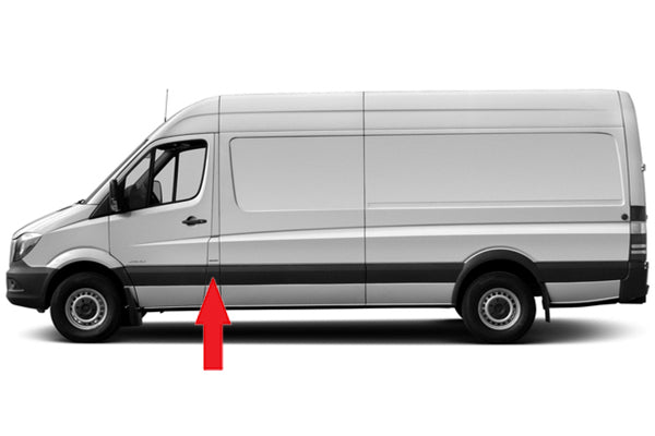 Moldura lateral con orificio para intermitente — MERCEDES SPRINTER / VOLKSWAGEN CRAFTER (desde 2006) - izquierdo