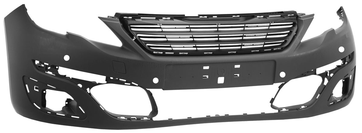 Parachoques delantero para pintar con orificios para faros (para versión con sensores de aparcamiento) — PEUGEOT 308 (desde 2013)