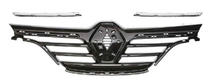 Rejilla delantera (con 2 molduras cromados superiores) — RENAULT MEGANE (desde 2016)